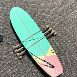 American Girl Surfboard Accessory - Teal, Yellow, Pink